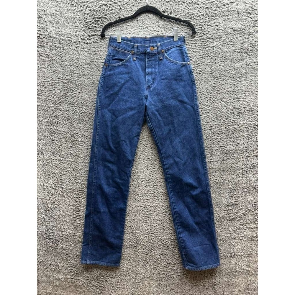 Wrangler Cowboy Cut High Rise Slim Fit 13MWZG Denim Jeans‎ Indigo Womens Size 7